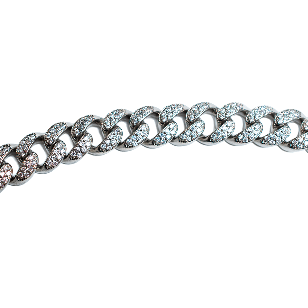 CADENA CUBANA CON ZIRCONIAS