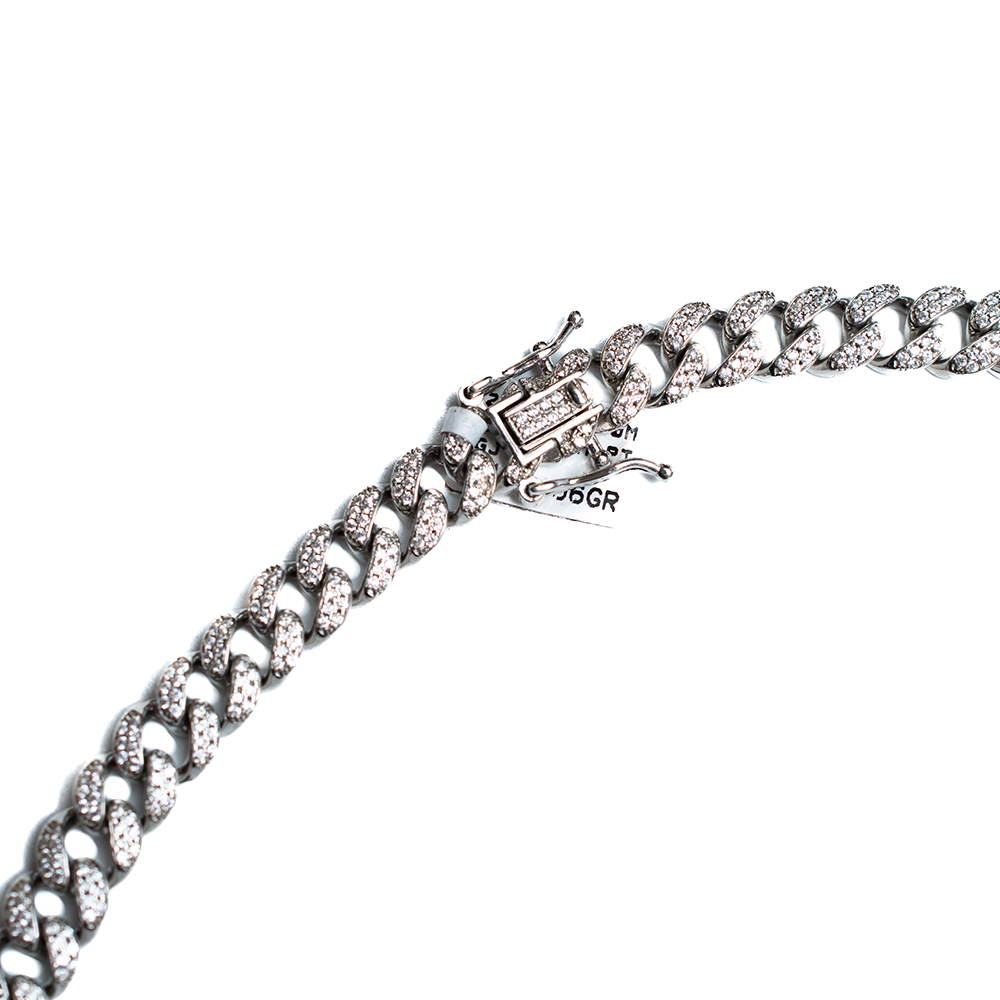 CADENA CUBANA CON ZIRCONIAS