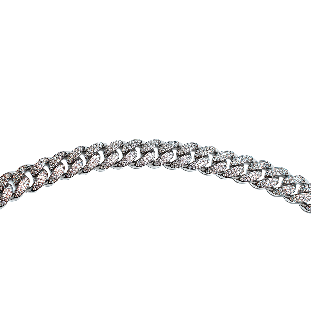 CADENA CUBANA CON ZIRCONIAS