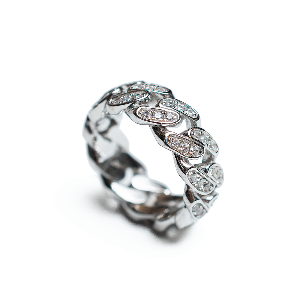 ANILLO ESLABÓN CUBANO SLIM