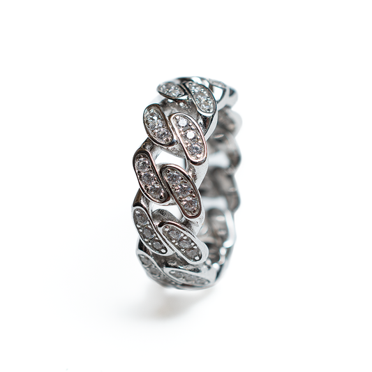 ANILLO ESLABÓN CUBANO SLIM