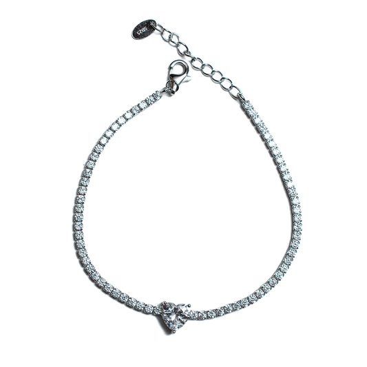 PULSO TENNIS CORAZÓN AJUSTABLE