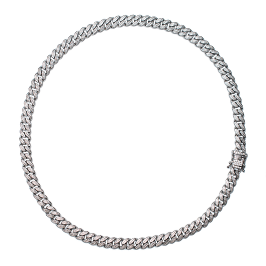 CADENA CUBANA CON ZIRCONIAS